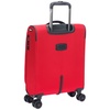 Чемодан Brosno S, красный с логотипом