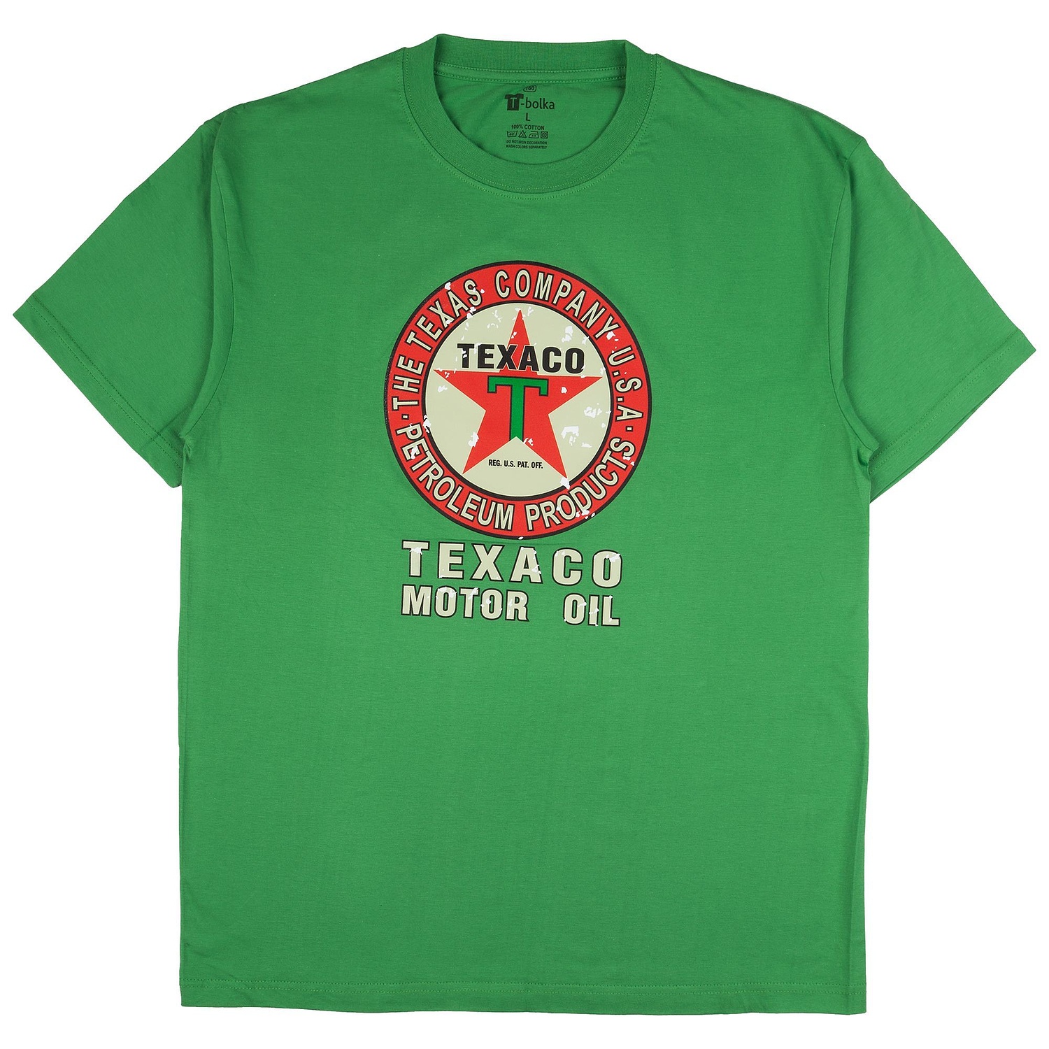 Футболка унисекс T-Bolka 160, ярко-зеленая с логотипом