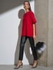 Футболка Oversize Premium, красная с логотипом
