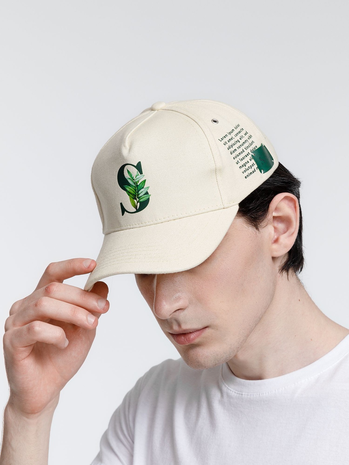 Бейсболка Standard, бежевая с логотипом