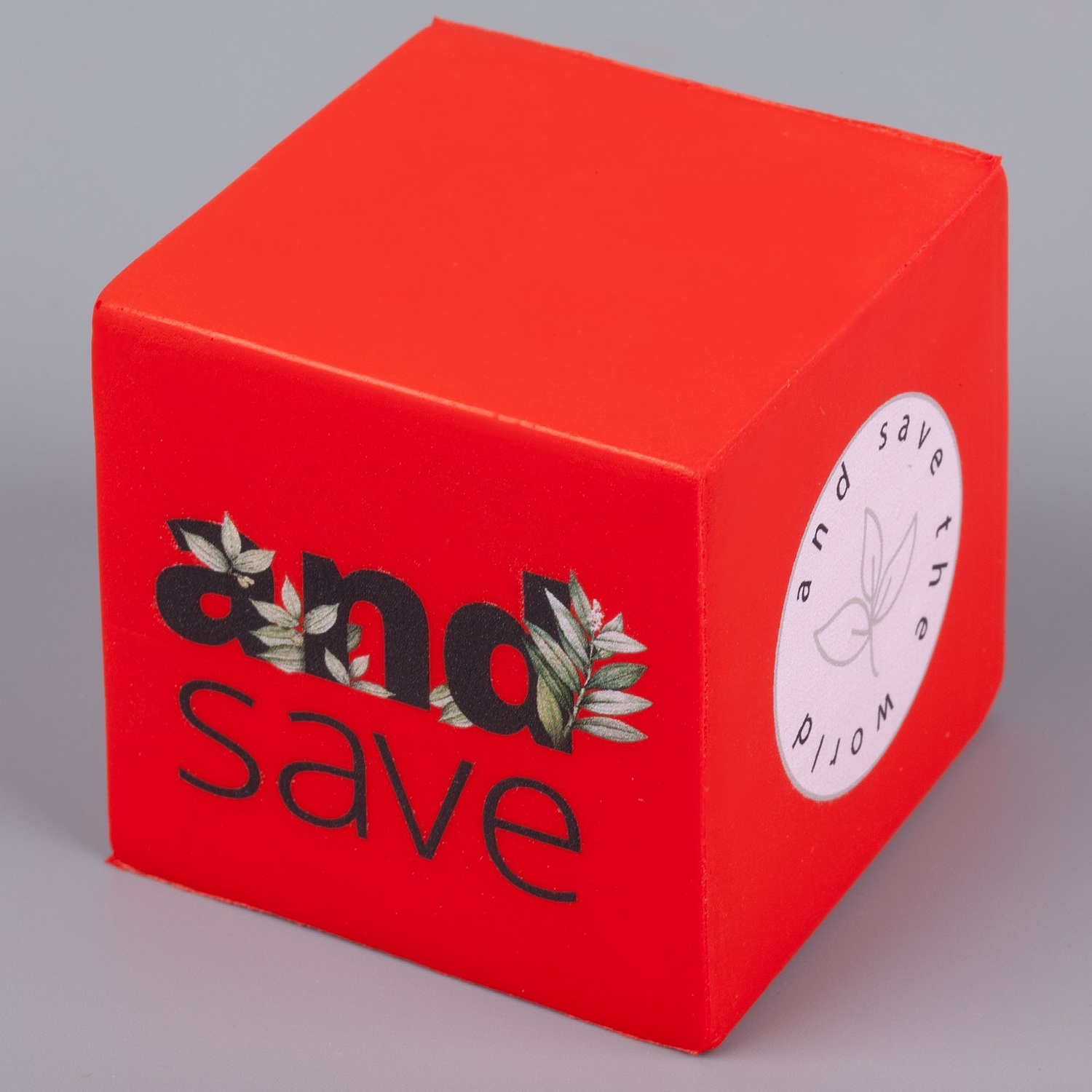 Антистресс «Кубик», красный с логотипом