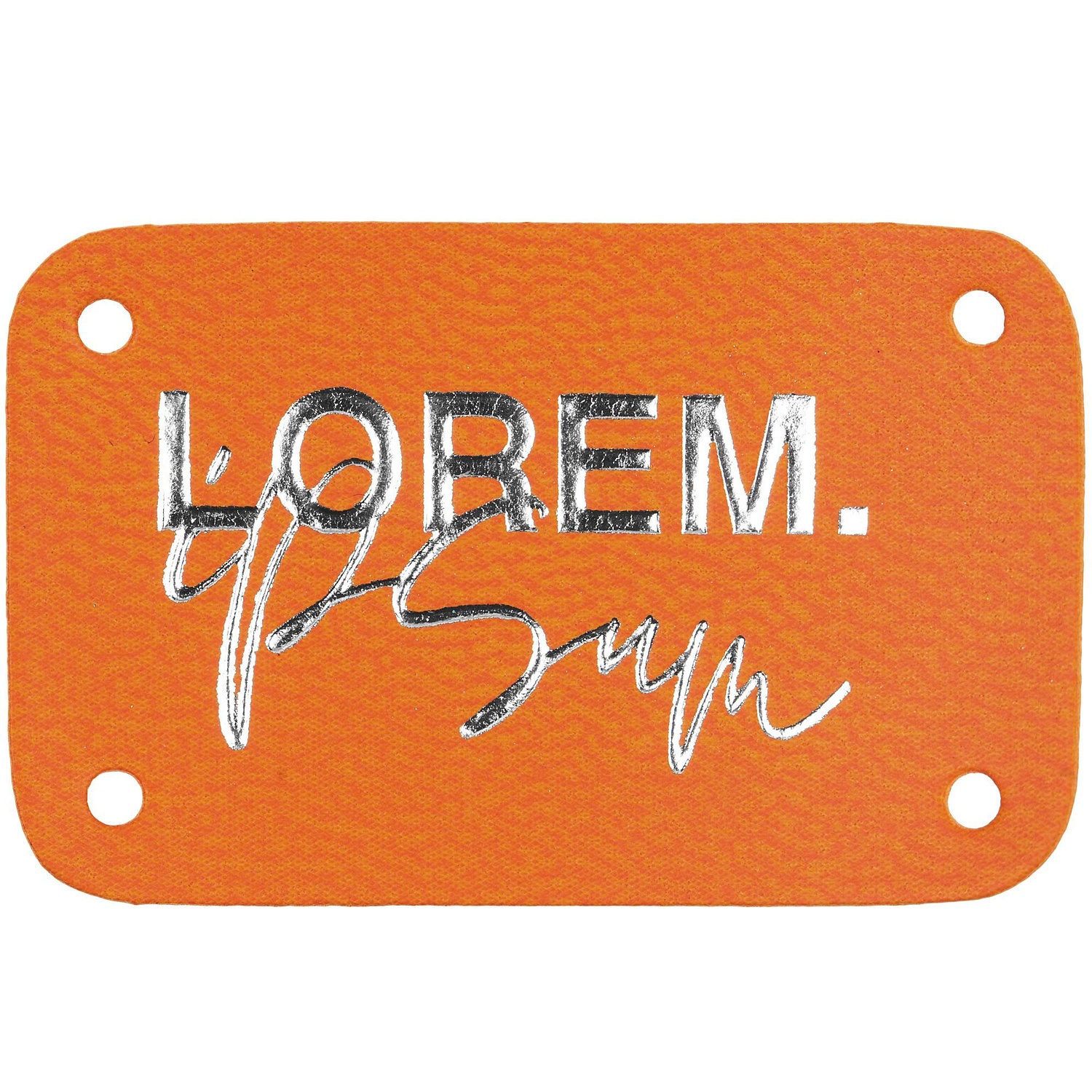 Лейбл Latte, S, оранжевый с логотипом