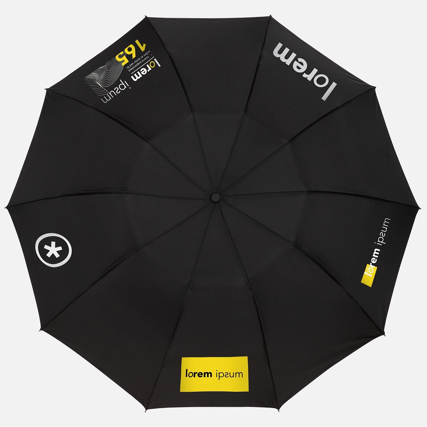 Складной зонт наоборот Savelight со светоотражающим кантом с логотипом