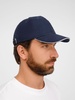 Бейсболка Buffalo, темно-синяя с белым с логотипом