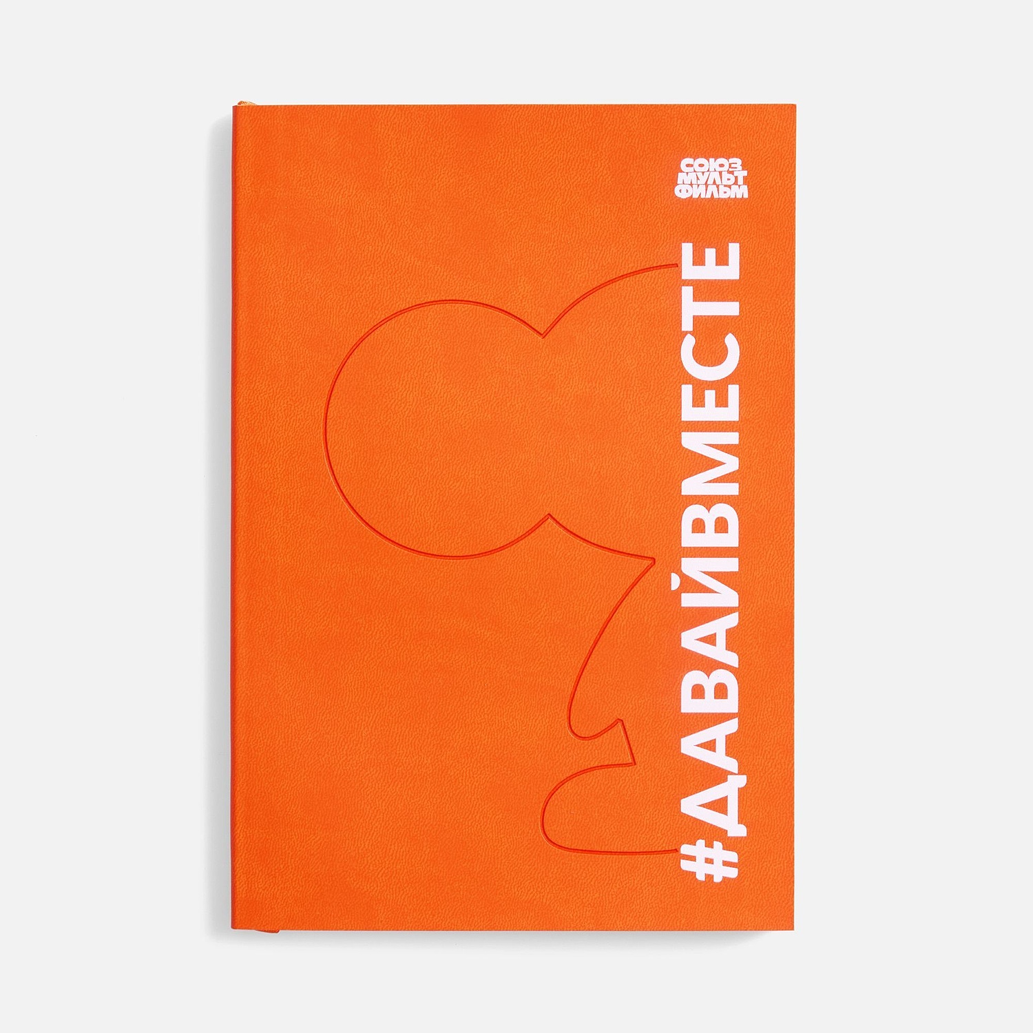 Ежедневник Flat Light, недатированный, оранжевый с логотипом