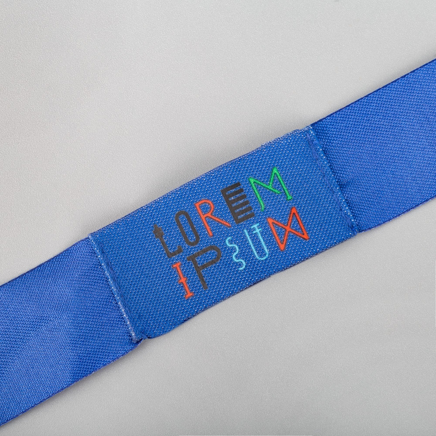 Лейбл тканевый Epsilon, XXS, синий