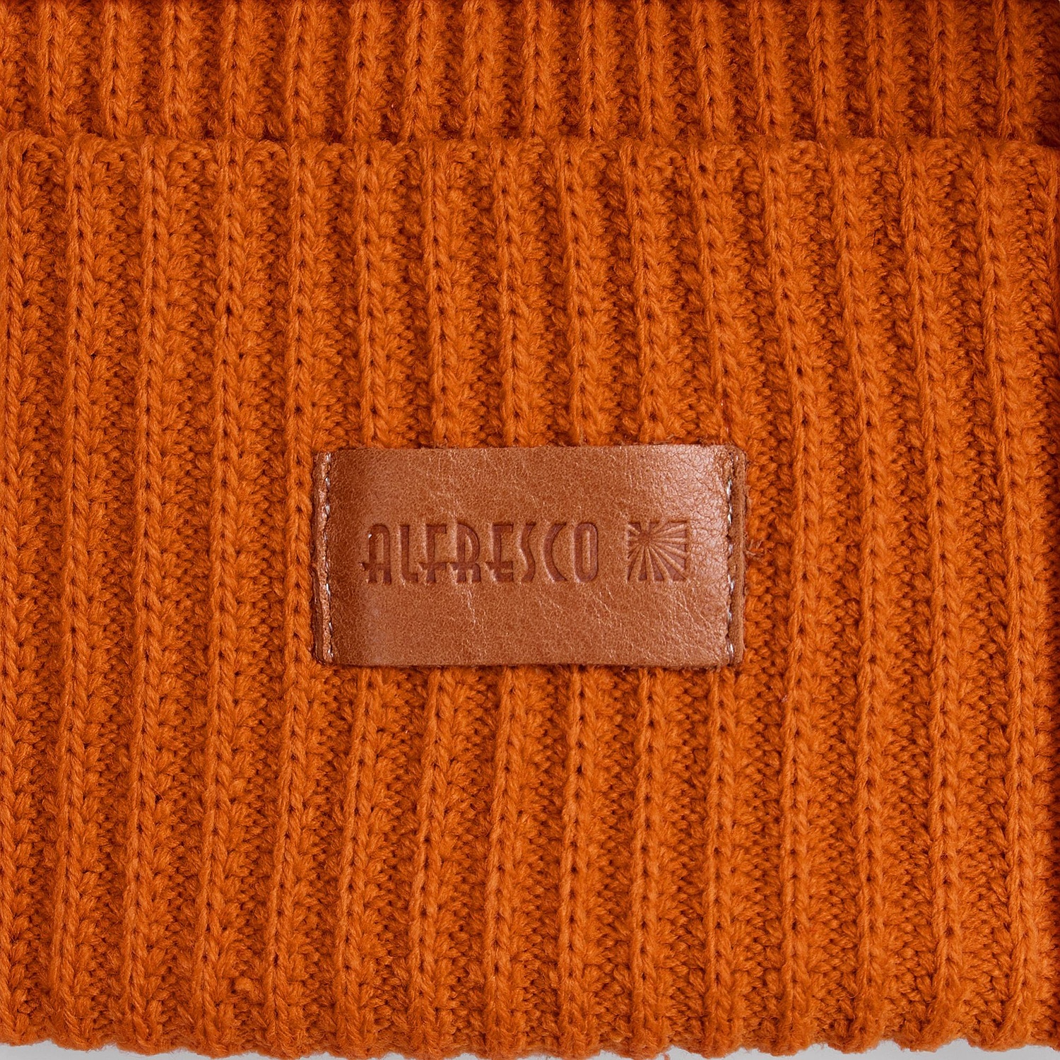 Лейбл кожаный Pasek, XS, горчичный с логотипом