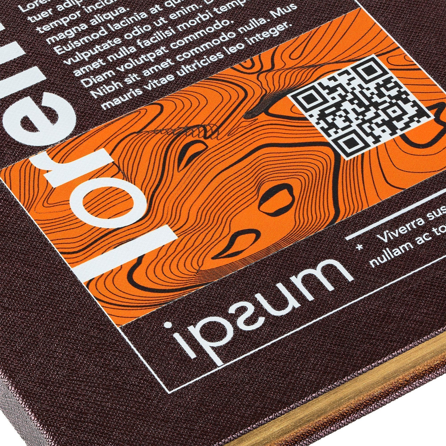 Ежедневник Saffian, недатированный, коричневый с логотипом