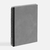 Ежедневник Notera, недатированный, серый с логотипом