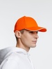 Бейсболка Spiker, оранжевая с белым с логотипом