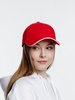 Бейсболка Spiker, красная с белым с логотипом