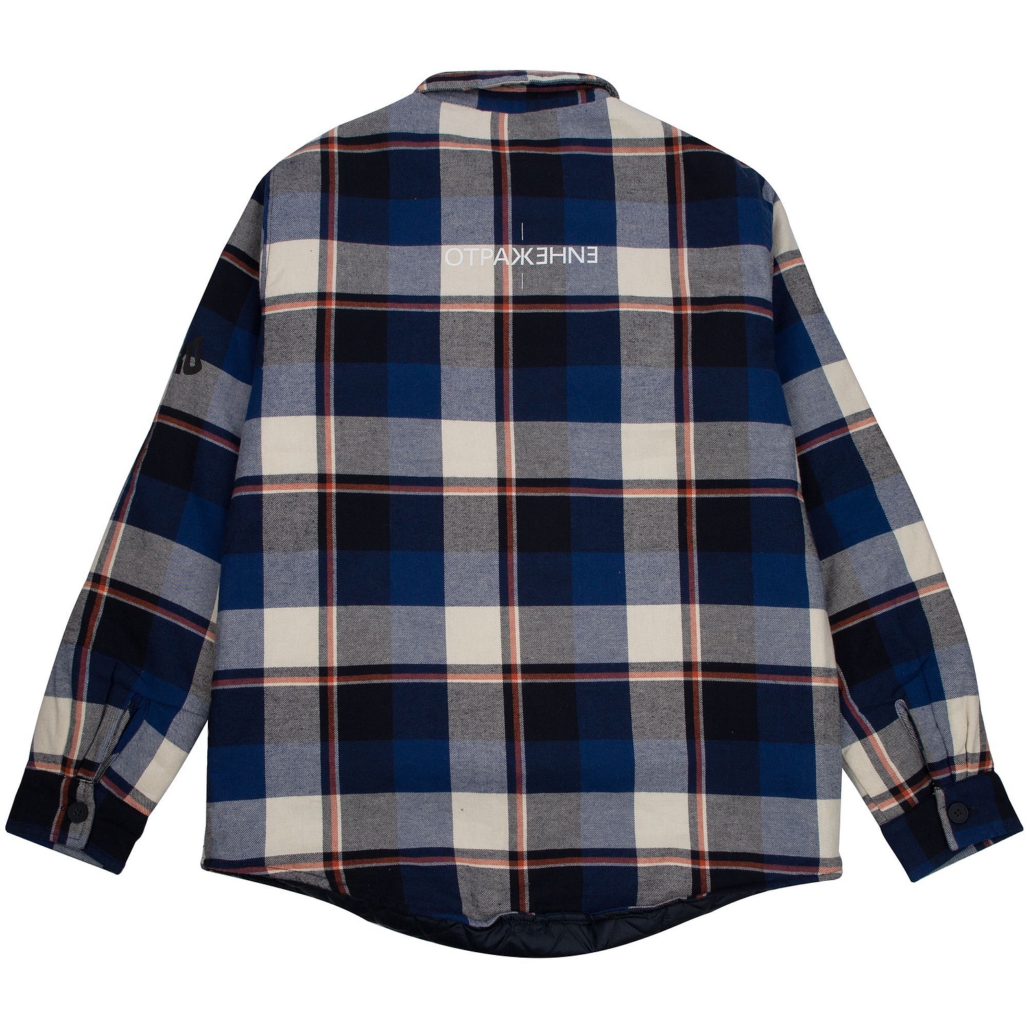 Куртка-рубашка оверсайз унисекс Noah, синяя с логотипом