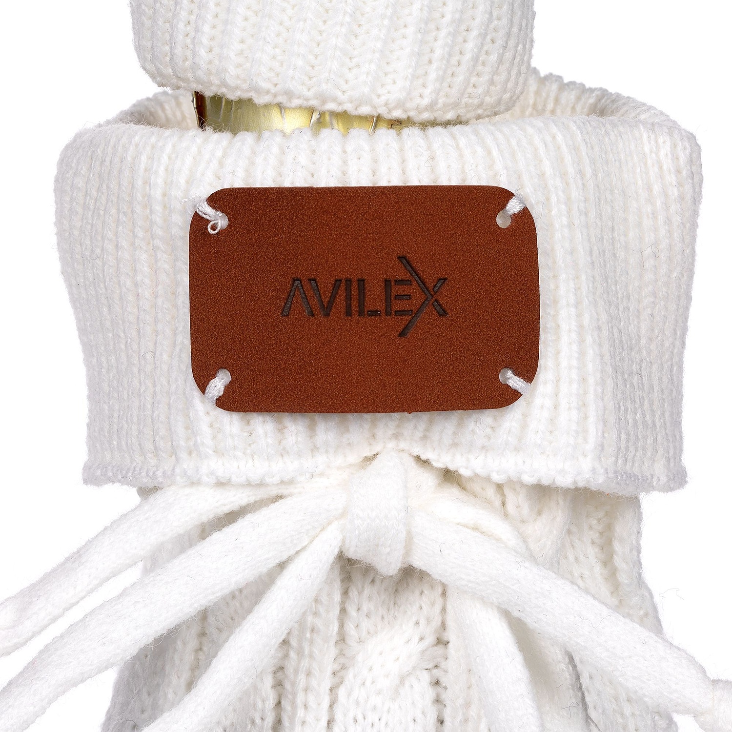 Лейбл Eta Nubuck, S, коричневый с логотипом