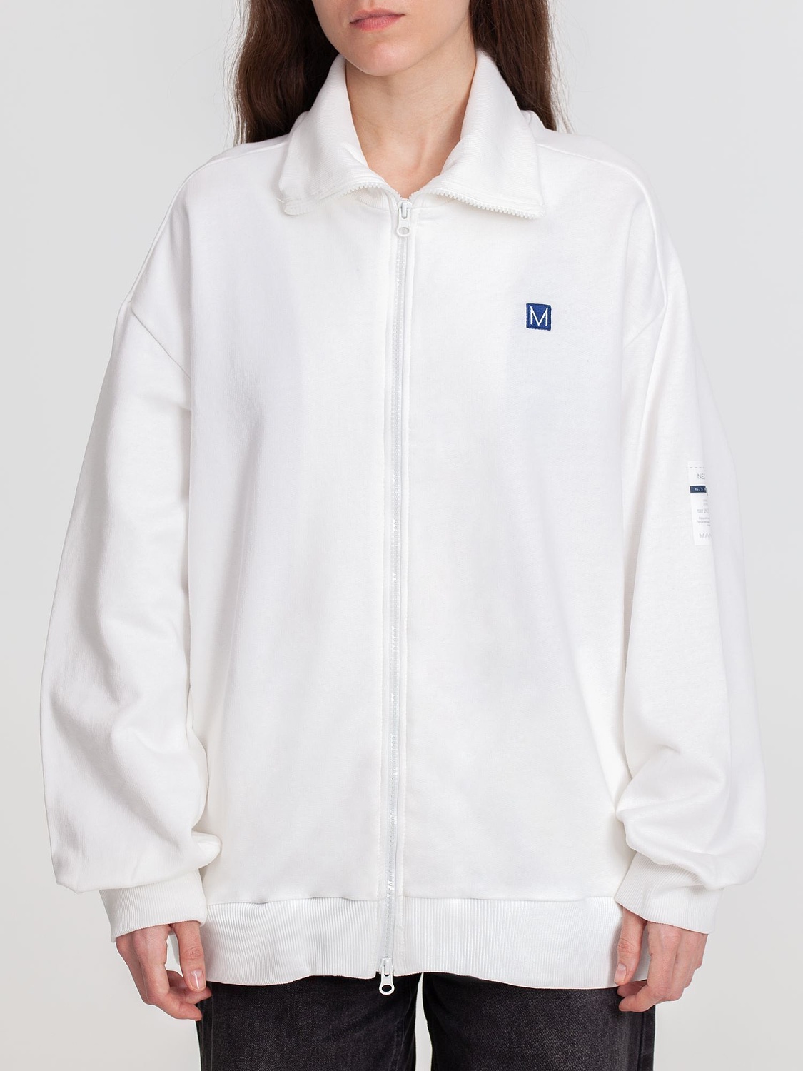 Толстовка унисекс Neofit, молочно-белая с логотипом