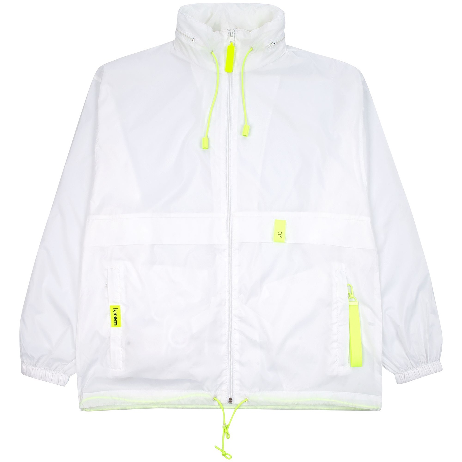 Ветровка из нейлона Surf 210, белая с логотипом