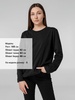 Футболка с длинным рукавом Lehta, черная с логотипом