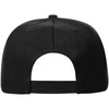 Бейсболка Snapback с прямым козырьком, черная с логотипом