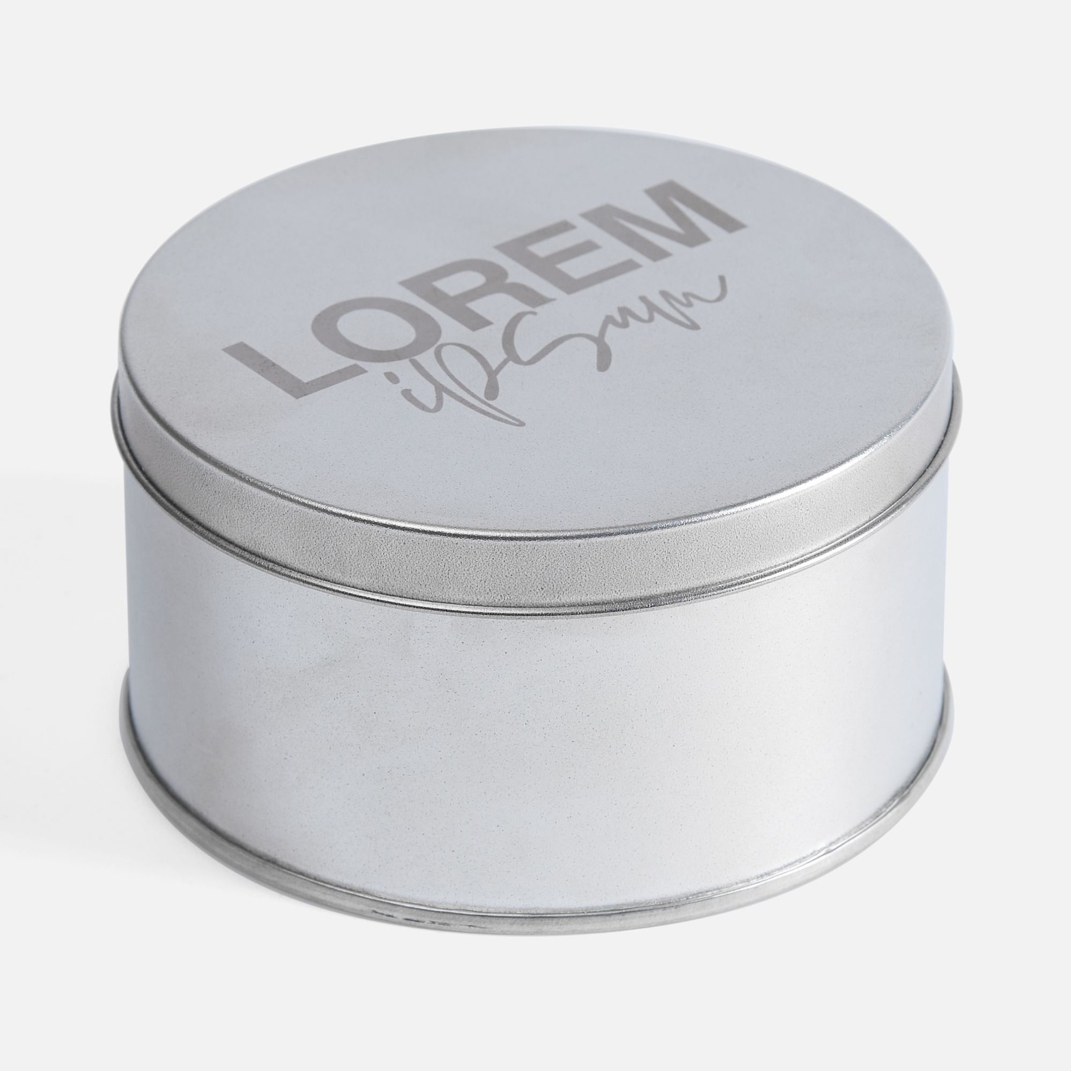 Коробка Pragmax S, круглая, серебристая