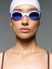 Очки для плавания Swimatic, синие с белым с логотипом