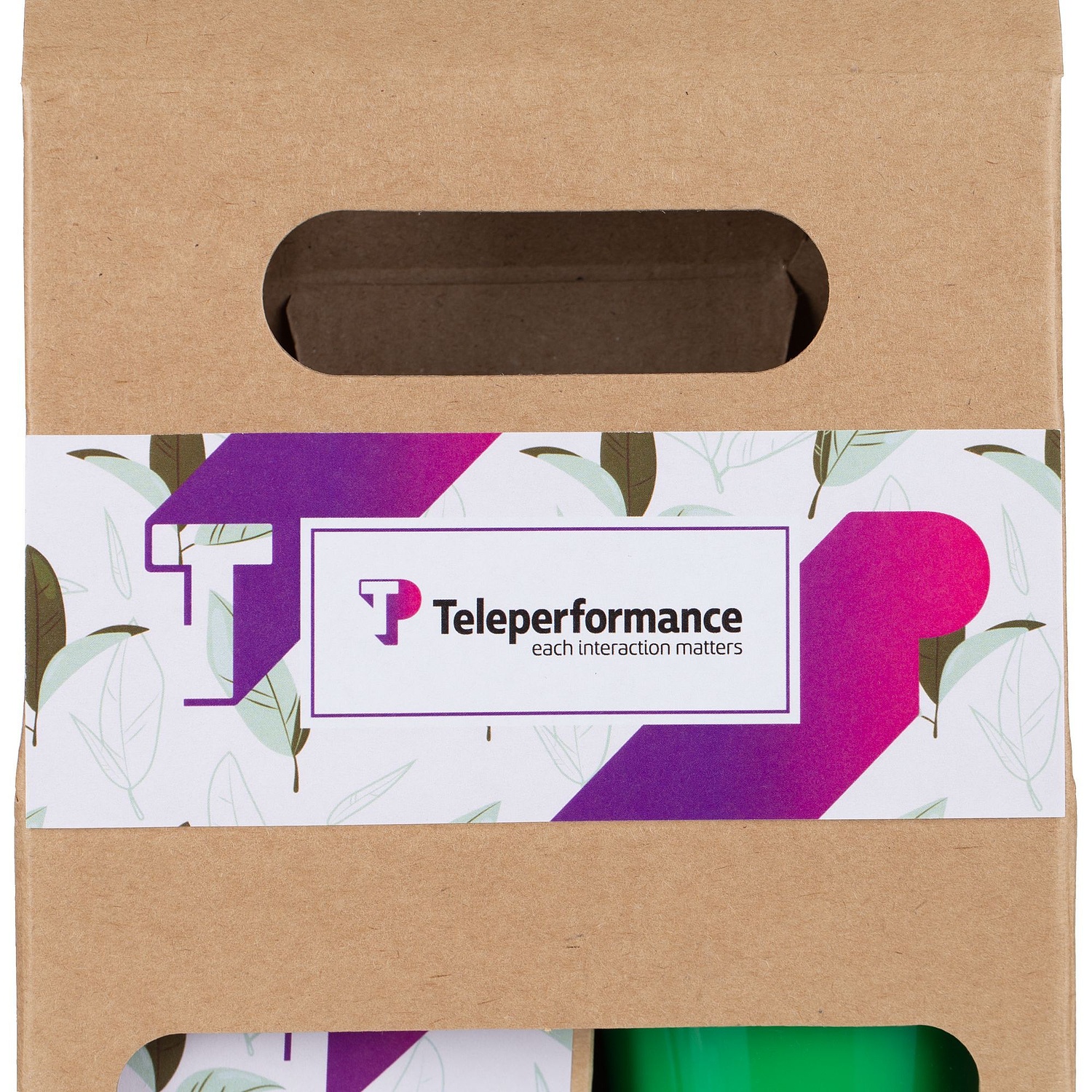 Коробка с окном Behold с логотипом