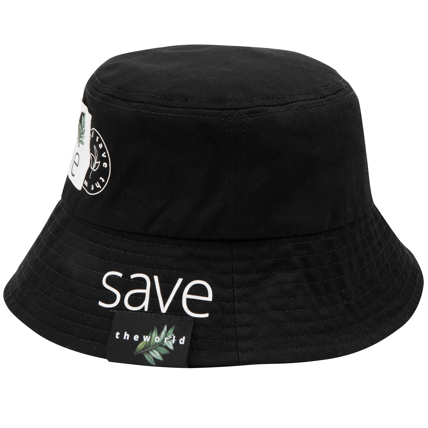 Панама C7, черная с логотипом