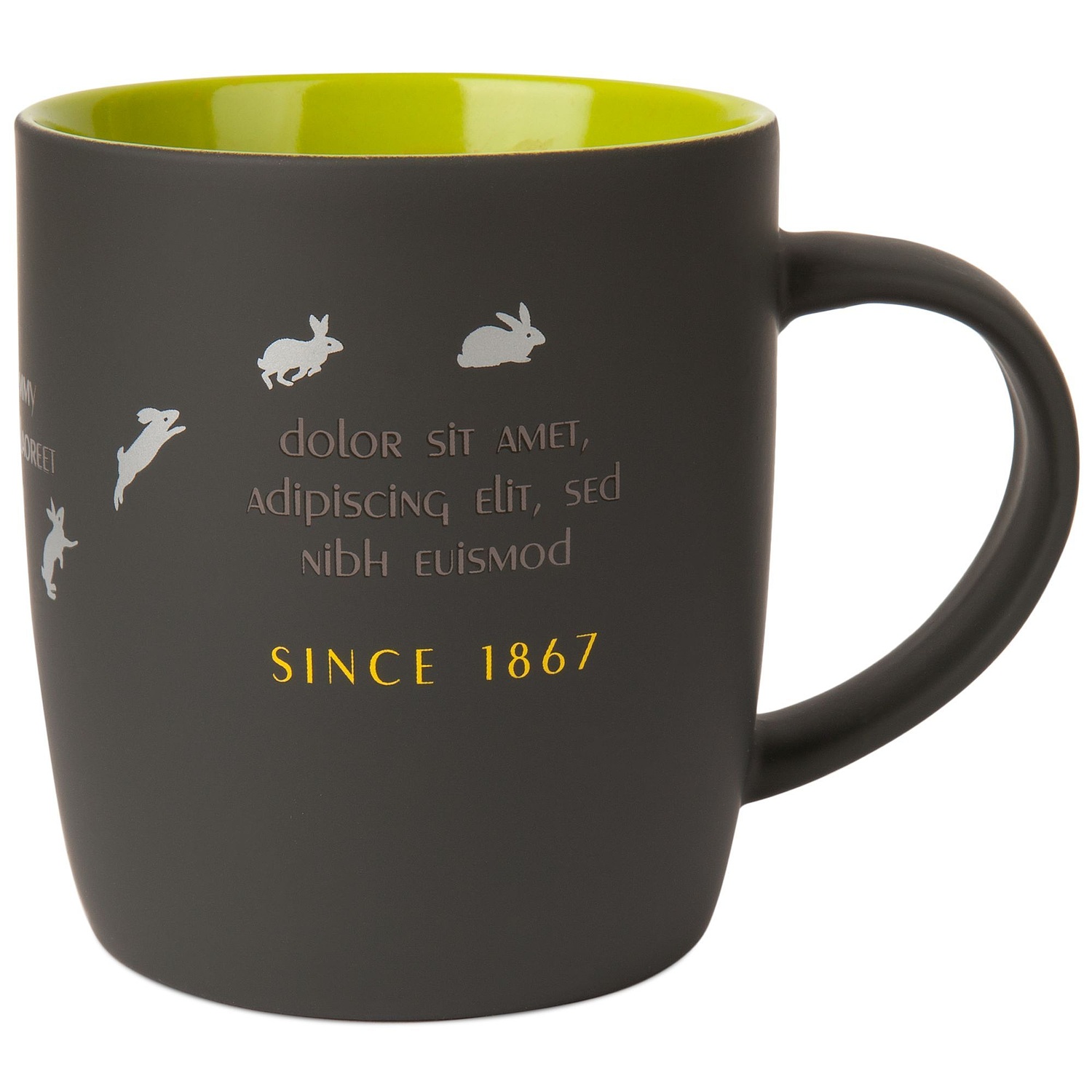 Кружка Surprise Touch с покрытием софт-тач, зеленое яблоко с логотипом