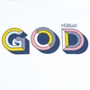 Футболка мужская «Новый GOD», белая с логотипом