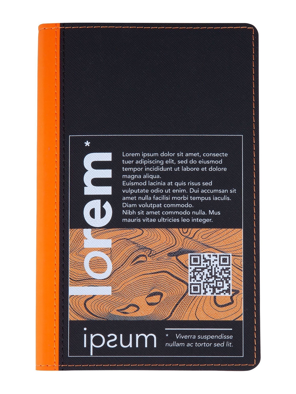 Ежедневник Nice Twice, недатированный, черный с голубым с логотипом