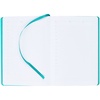Ежедневник New Factor Metal, бирюзовый с логотипом