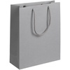 Пакет бумажный Wide, серый с логотипом