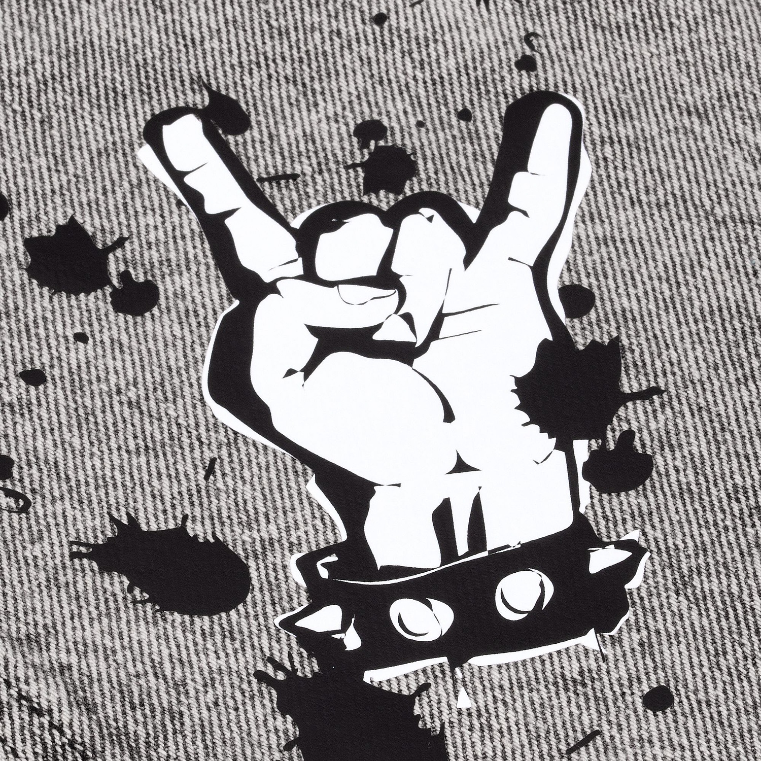 Куртка джинсовая O2, серая с логотипом