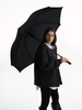 Зонт-трость Simple Golf, черный с логотипом