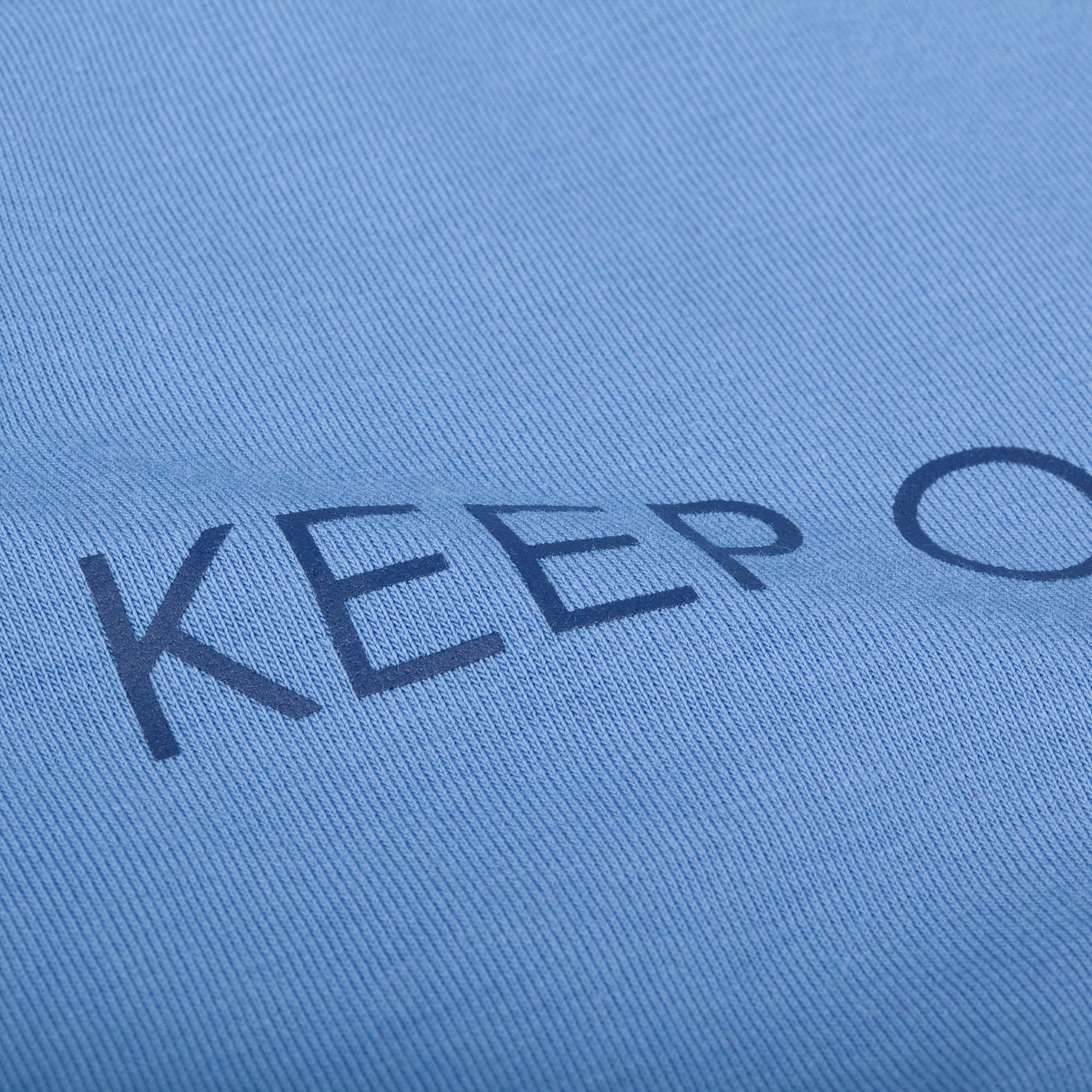 Футболка оверсайз Vozduh 2.0, синяя с логотипом