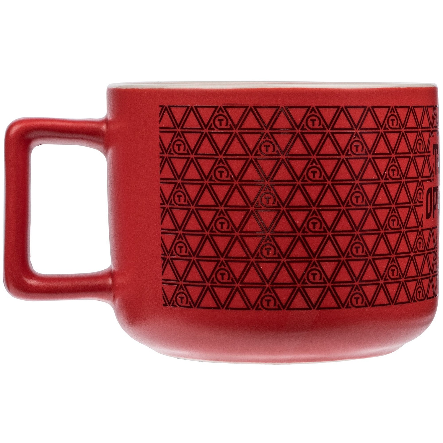 Чашка Fusion, красная с логотипом