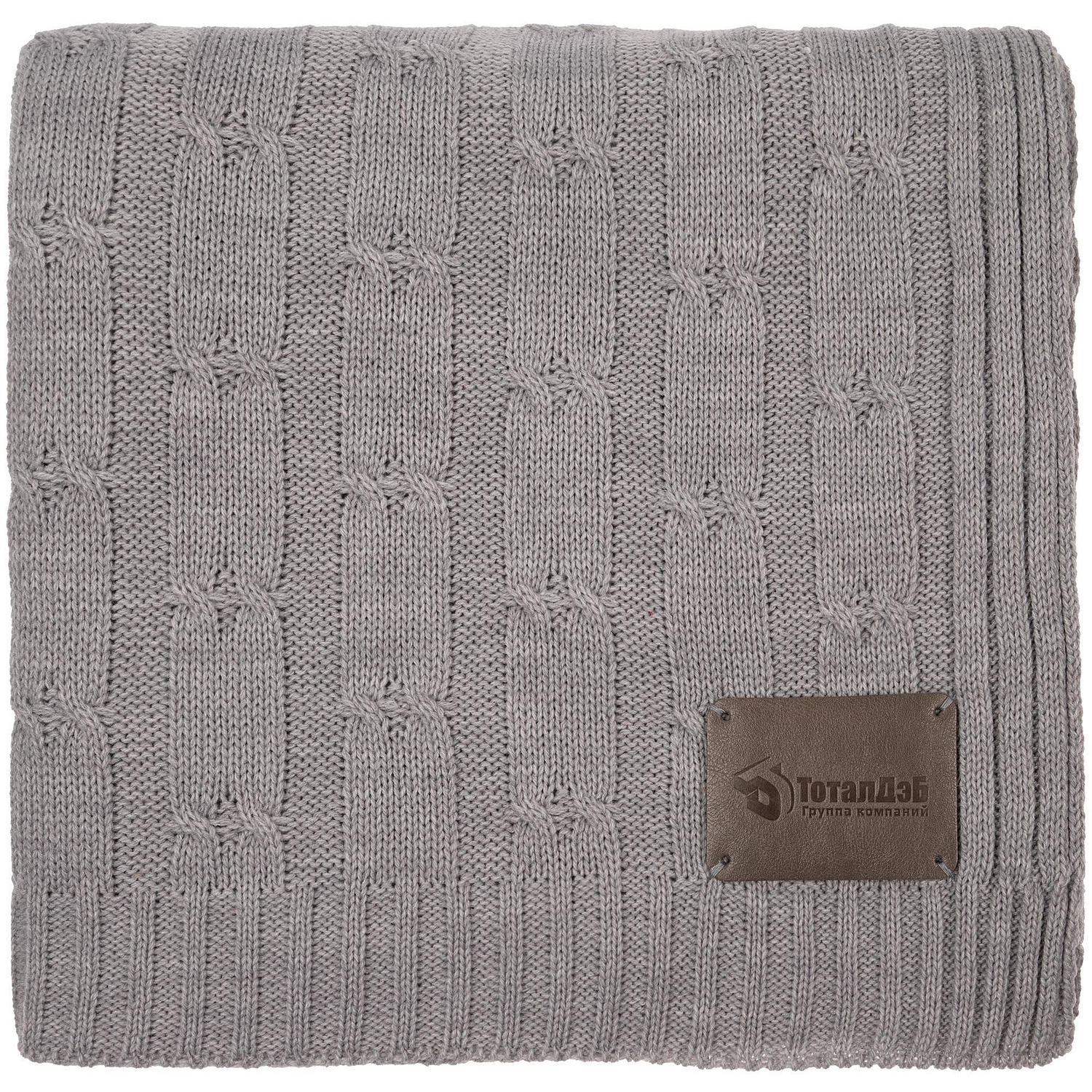 Лейбл кожаный Beta, XL, серый с логотипом