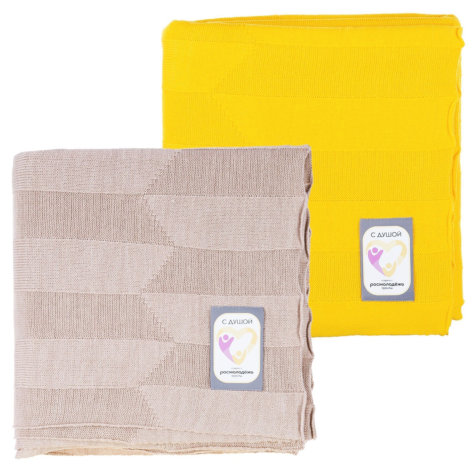 Лейбл тканевый Epsilon, XL, серый с логотипом