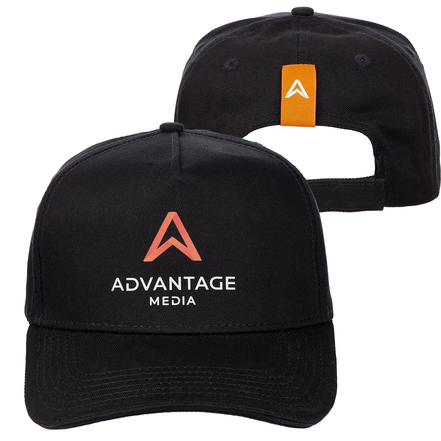 Лейбл тканевый Epsilon, S, оранжевый