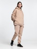 Худи Kulonga Oversize, бежевое с логотипом