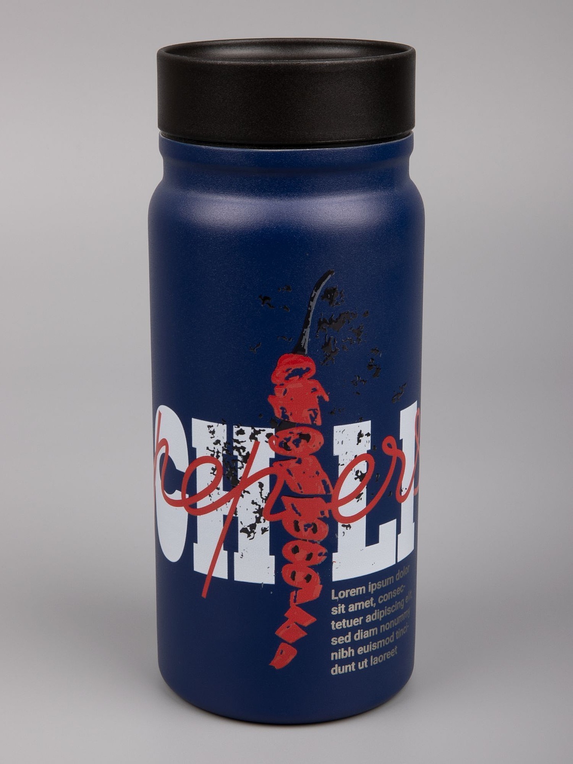 Термостакан Hardproof, синий с логотипом