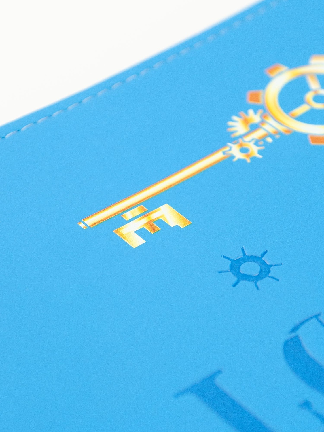 Ежедневник Spring Shall, недатированный, голубой с логотипом