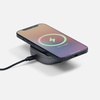 Складная станция беспроводной зарядки flowPad, серая с логотипом