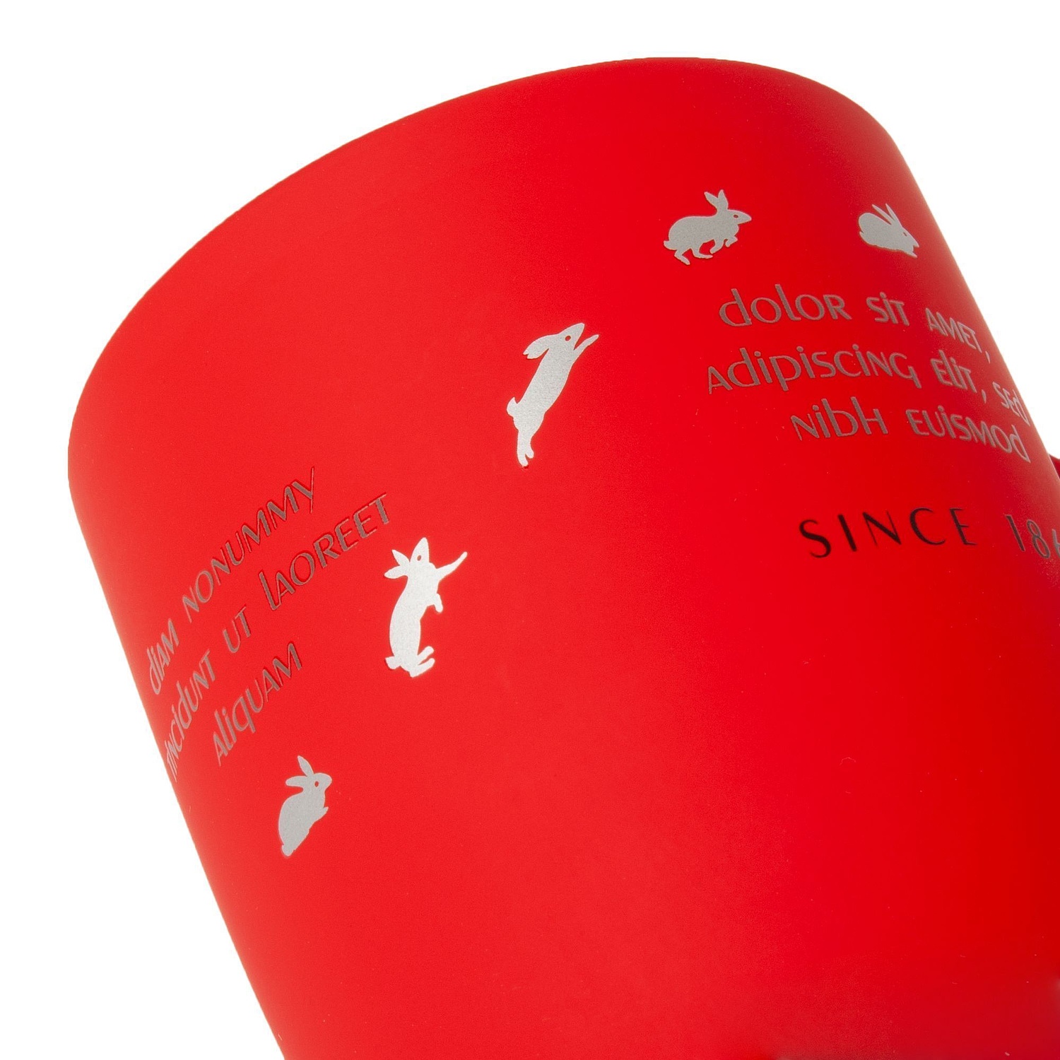 Кружка Surprise Touch Black с покрытием софт-тач, красная с логотипом