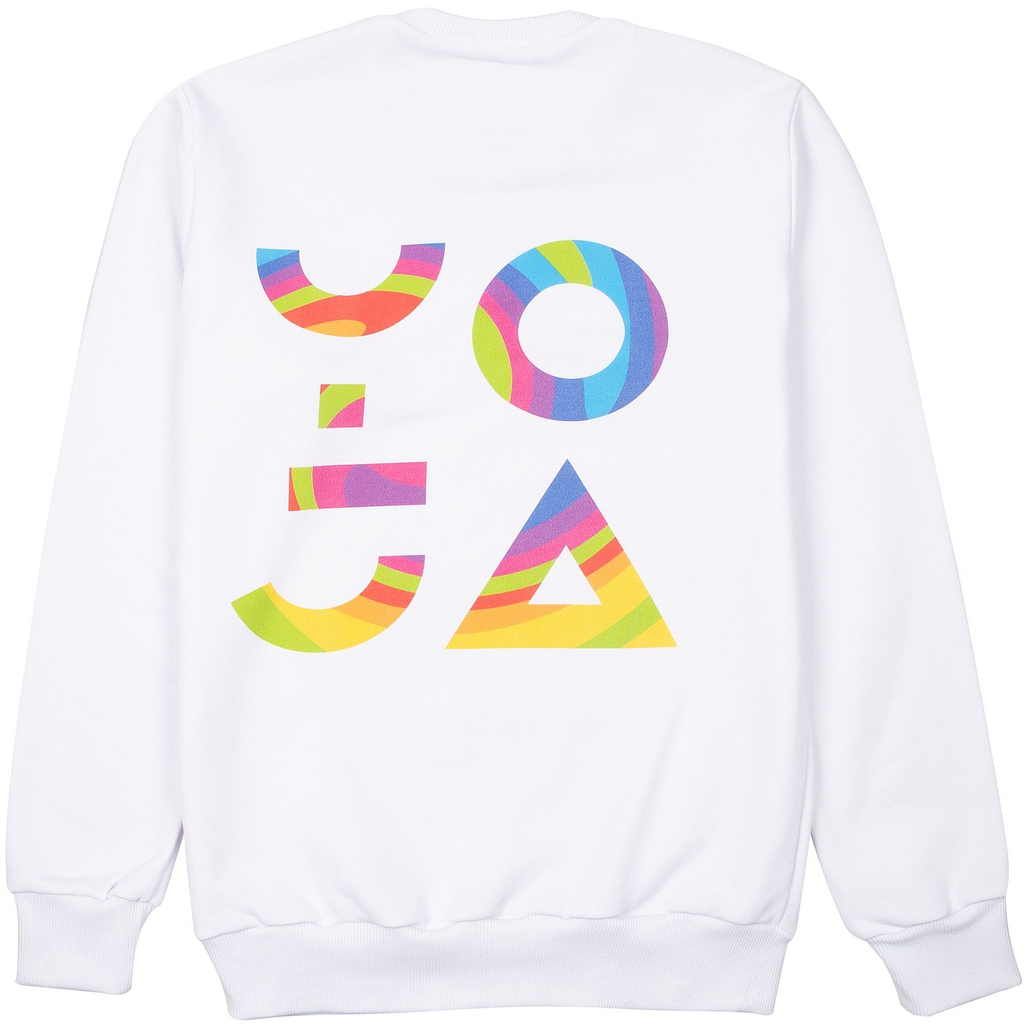 Свитшот унисекс Sublimatism, белый с логотипом