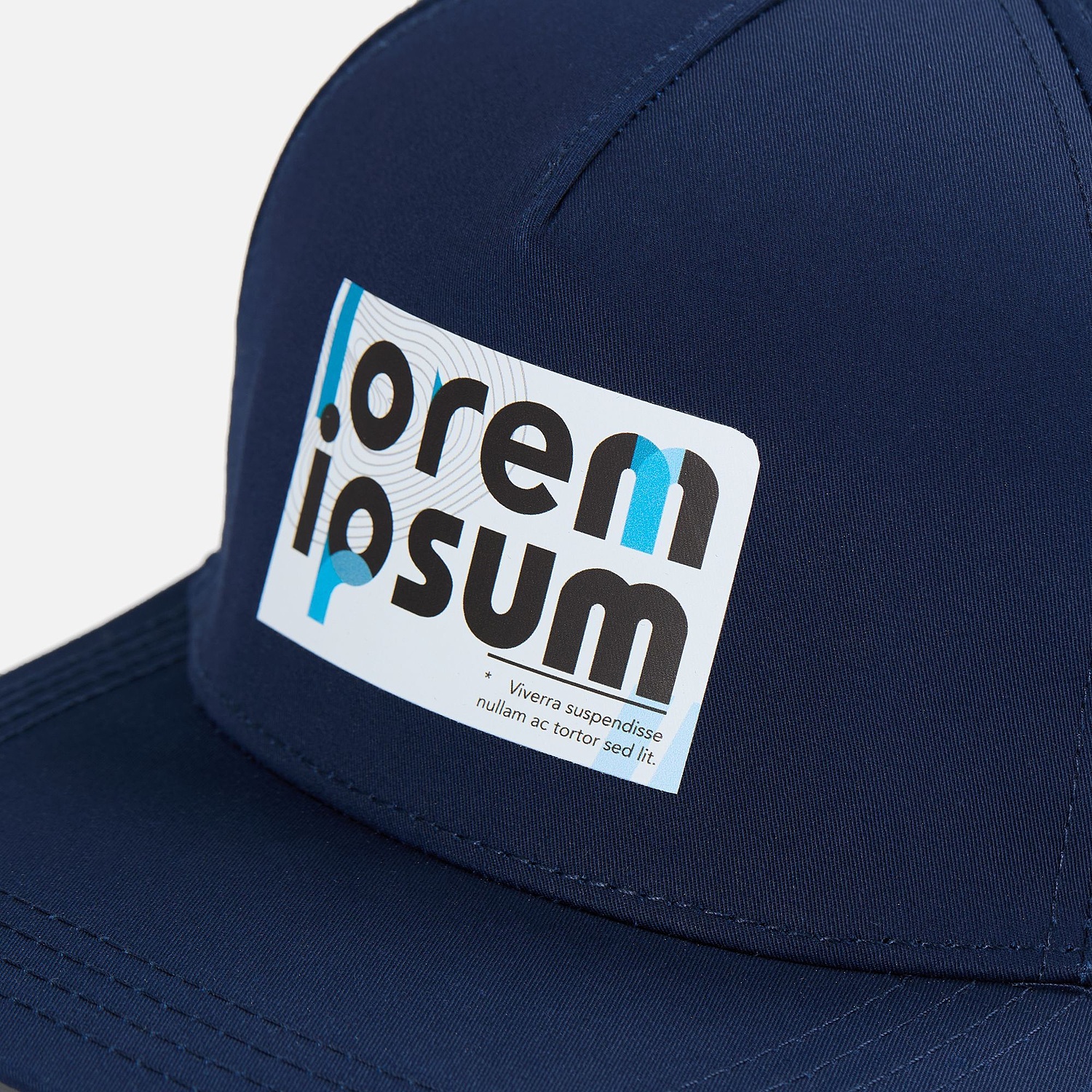 Бейсболка Seguro, темно-синяя с логотипом