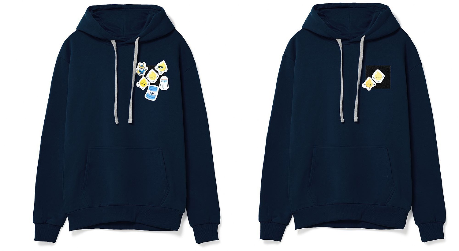 Шеврон из габардина Gabo M, белый с логотипом