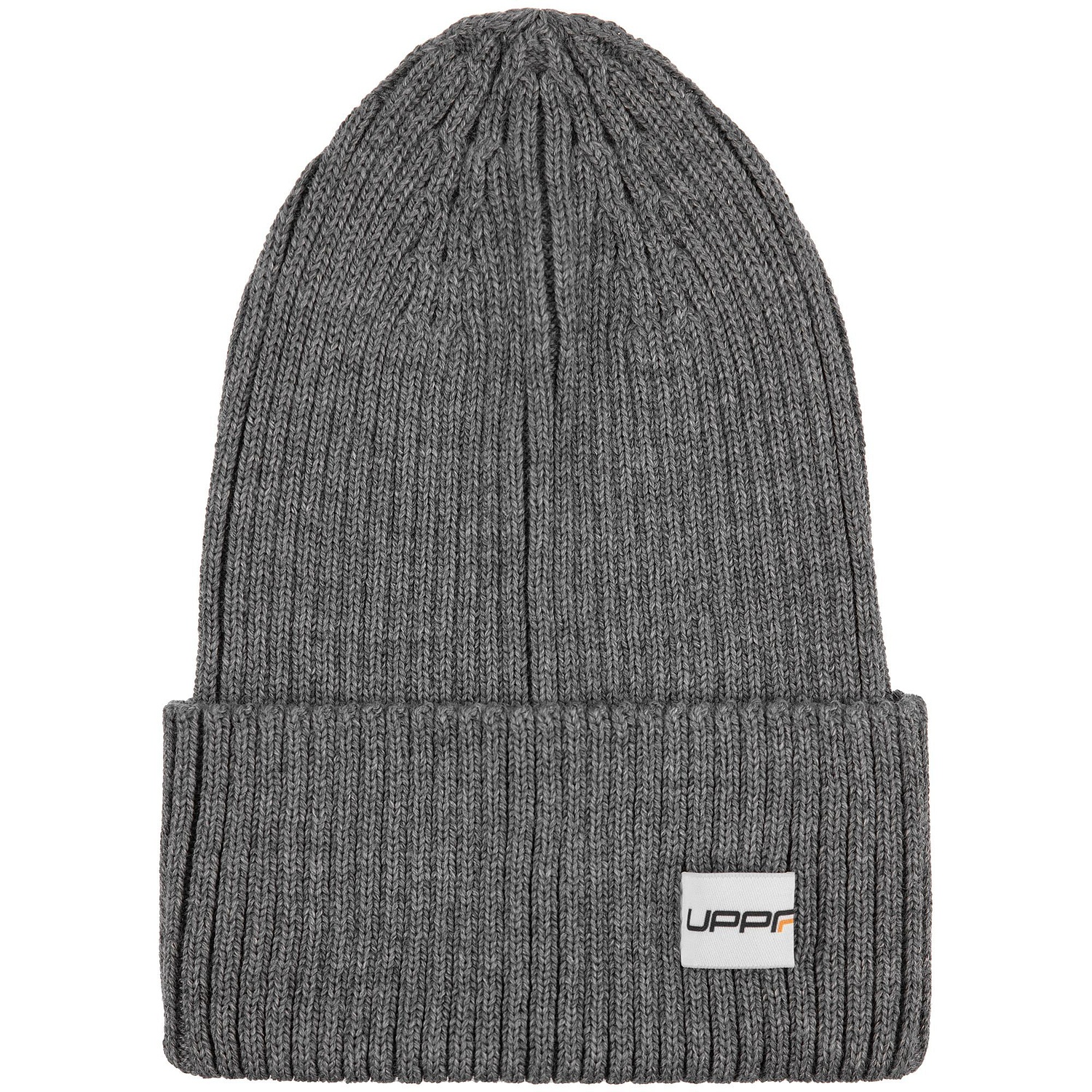 Шапка Stout, серый меланж с логотипом