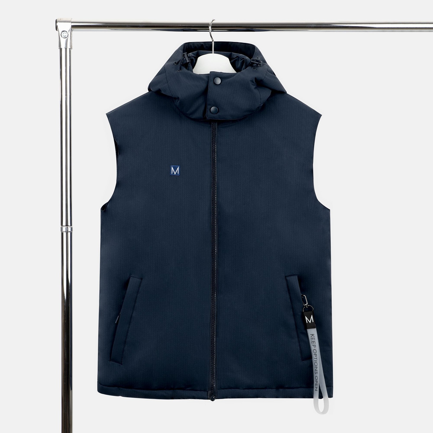 Жилет унисекс Sfera, черный с логотипом