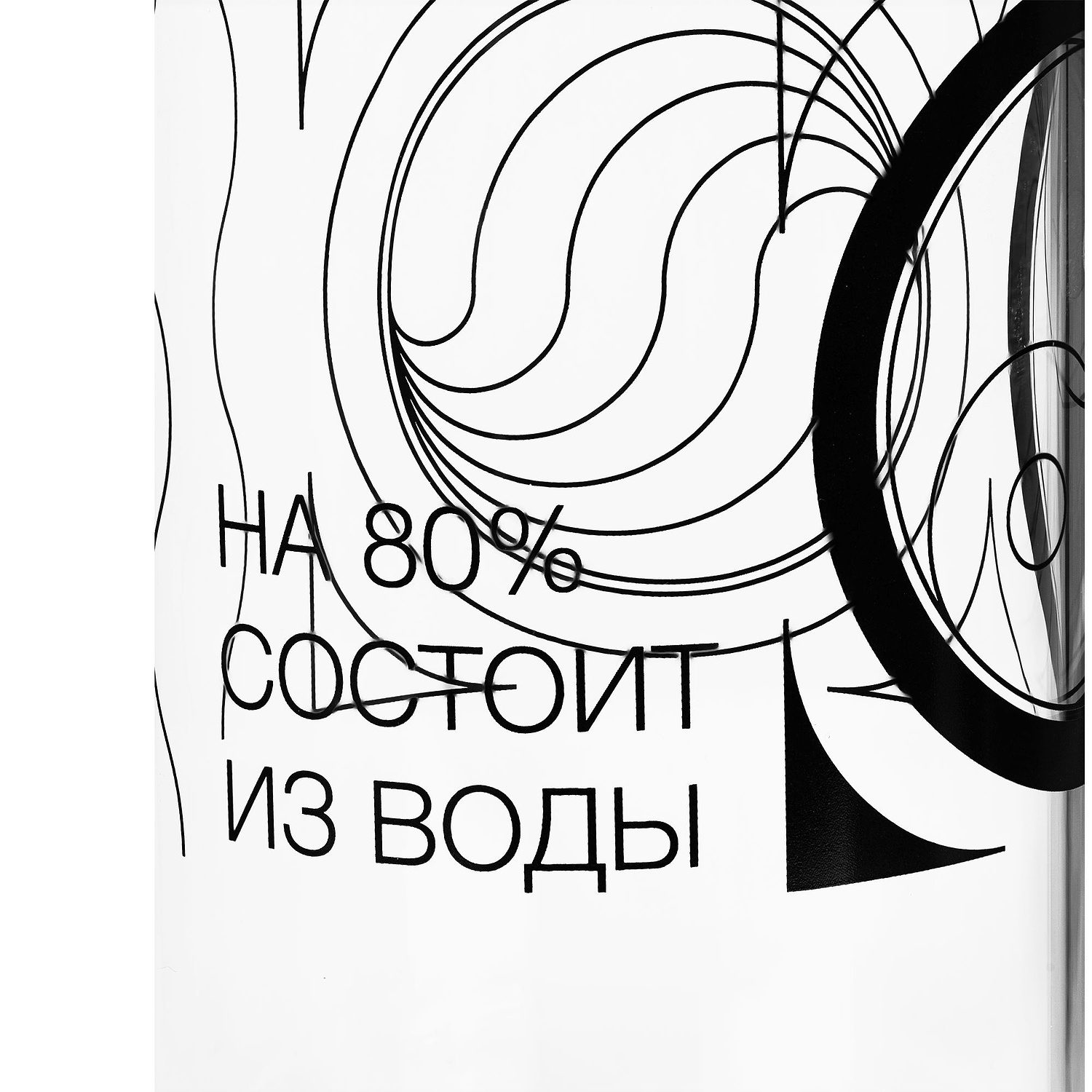 Бутылка для воды Sleeve Ace, серая с логотипом