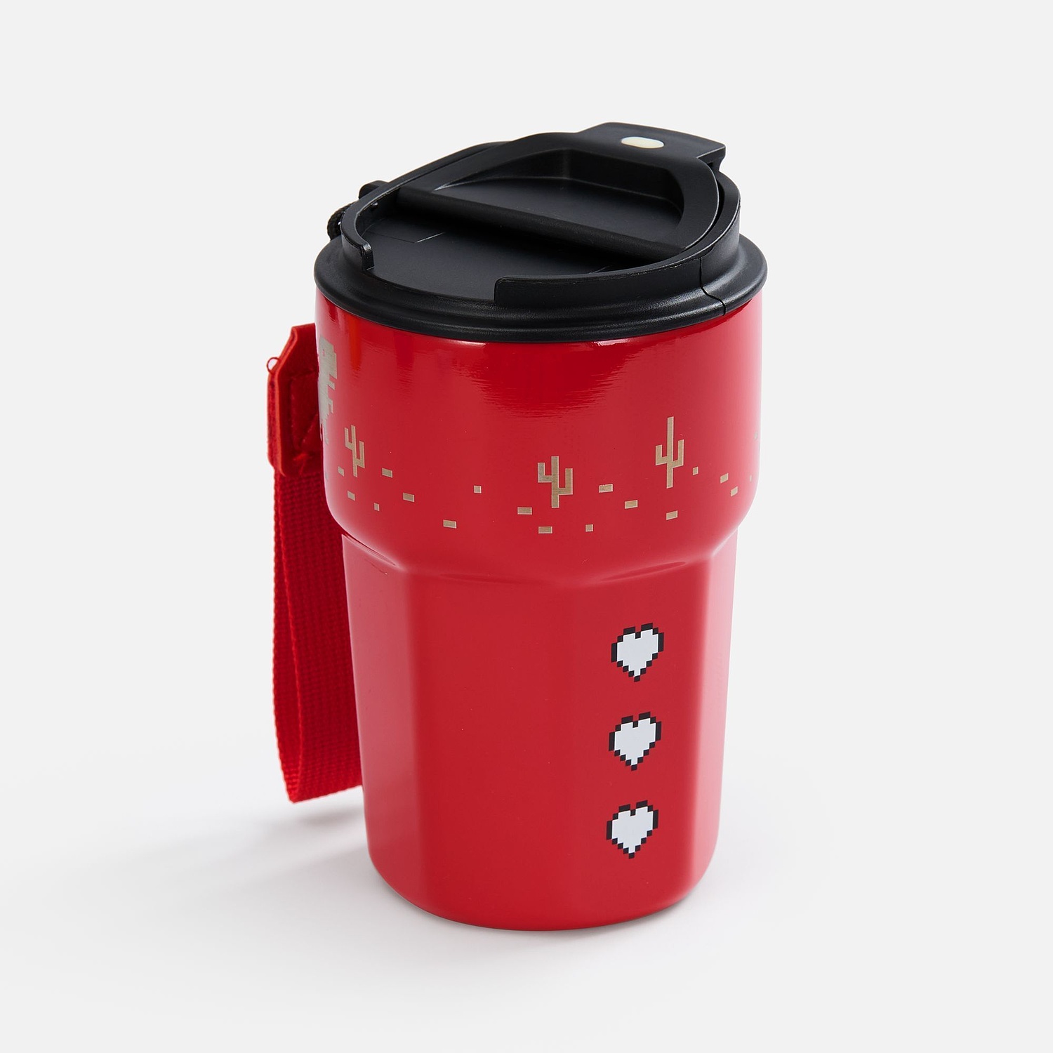 Термостакан Freshbrew, красный с логотипом