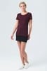 Футболка женская Martin Women, бордовая с логотипом
